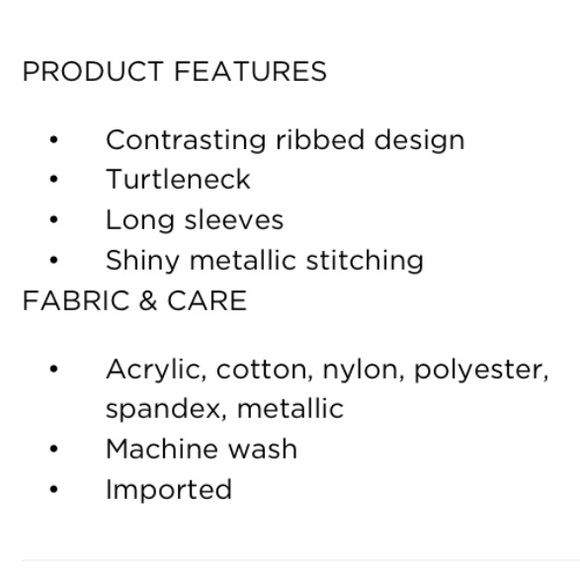 LAST ONE! NEW Simply VERA WANG TURTLENECK SWEATER - Picture 7 of 7